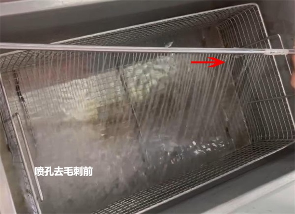 用磨粒流給噴淋管小孔去毛刺，效果怎么樣？